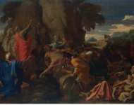 Poussin Nicolas Moses Striking the Rock  - Hermitage